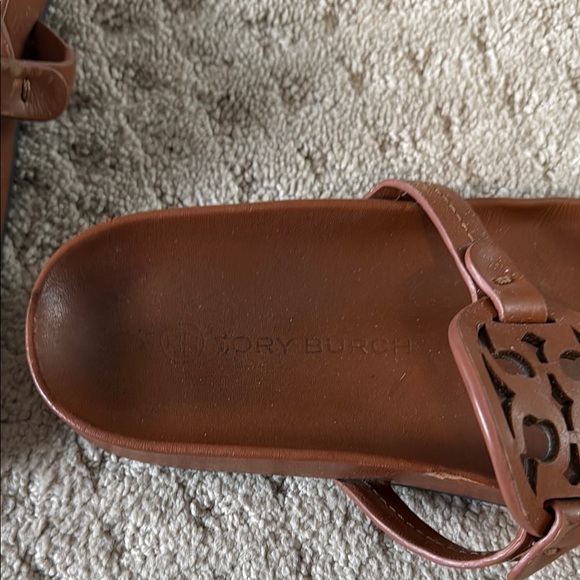 Tory Burch Brown Cutout Sandals - Picture 2 of 4